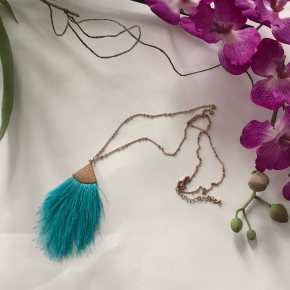 Jewelry - Long Fringe Pendant Necklace